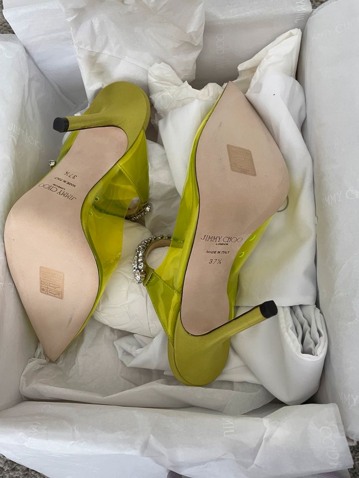 Jimmy Choo Pumps Bing 100 neon yellow neu 37,5 in Metzingen