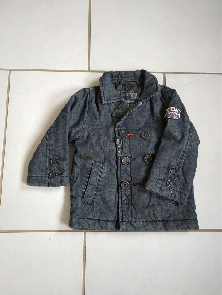 Wie neu, warme länger geschnittene Jeansjacke von BFC Gr 80 in Iserlohn