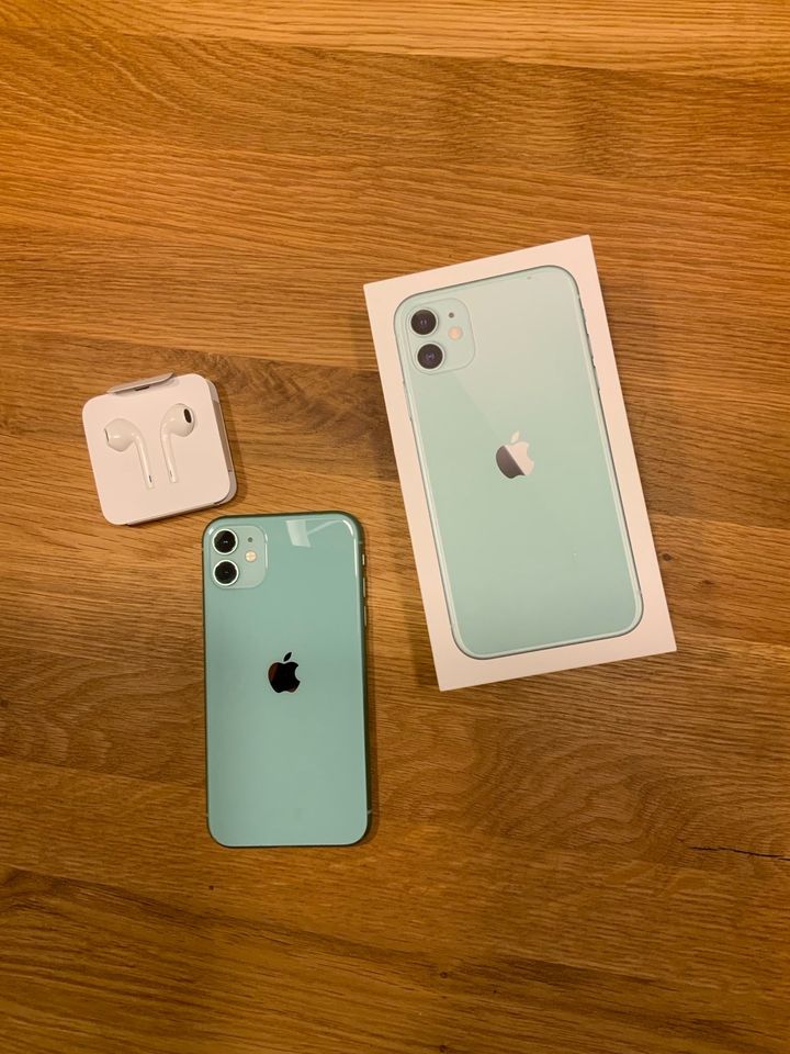 Apple iPhone 11 256 GB mintgrün -inkl Kopfhörer-sehr gut erhalten in Harsefeld