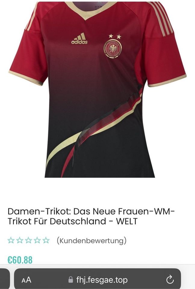 Adidas Damen Trikot Fussball Auswärtstrikot in Beckum