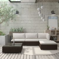 NEUE Gartenlounge Terassen Lounge Gartenmöbel Poly Rattan Braun Kaisersesch - Hauroth Vorschau