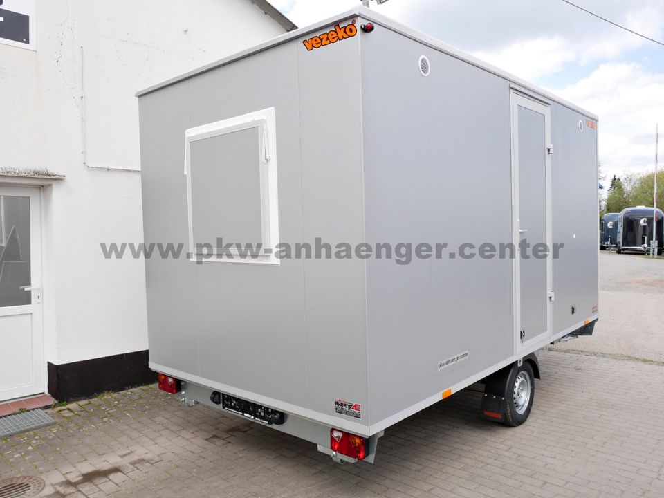 MOBI4211 Bauwagen 8-Personen Chemie-WC Lager 1300kg 413x217x212cm Mannschafstwagen in Stuhr