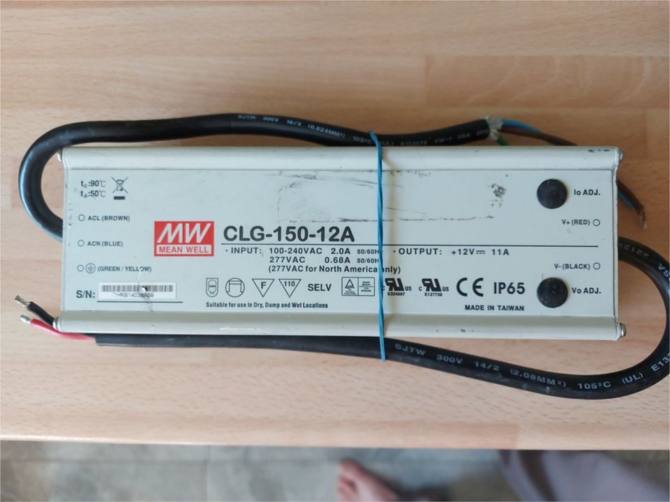 LED Trafo Netzteil 12V DC 11A 132W MEAN WELL (CLG-150-12A) MW IP6 in  Düsseldorf - Bezirk 9 | eBay Kleinanzeigen ist jetzt Kleinanzeigen