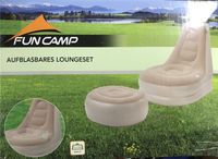 FUN CAMP Aufblasbares Loungeset Sessel + Hocker neu Geschenk Sachsen-Anhalt - Halle Vorschau