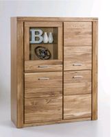 Vitrinenschrank Highboard Eiche teilmassiv geölt | 140cm | (499€) Nordrhein-Westfalen - Arnsberg Vorschau