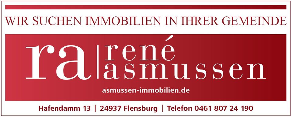 Wir suchen Immobilien für vorgemerkte Kunden in Ihrer Gemeinde in Flensburg