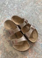 Wie neu - Birkenstock Syndey Taupe Echtleder Birkoflor Arizona Berlin - Lichtenberg Vorschau