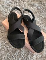 Damen riemchen Sandalen schwarz Gr. 38 Bayern - Ergolding Vorschau