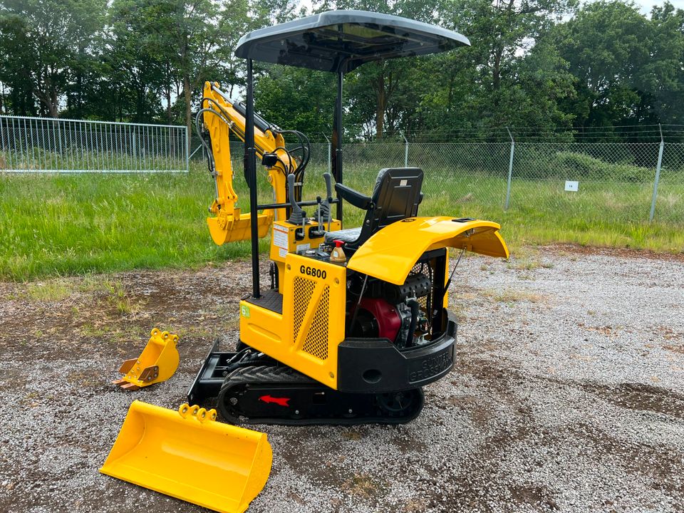 ‼️ Neue Minibagger GG800, 12 PS; 1 T; incl. 3 Schaufeln ‼️ in Kleve