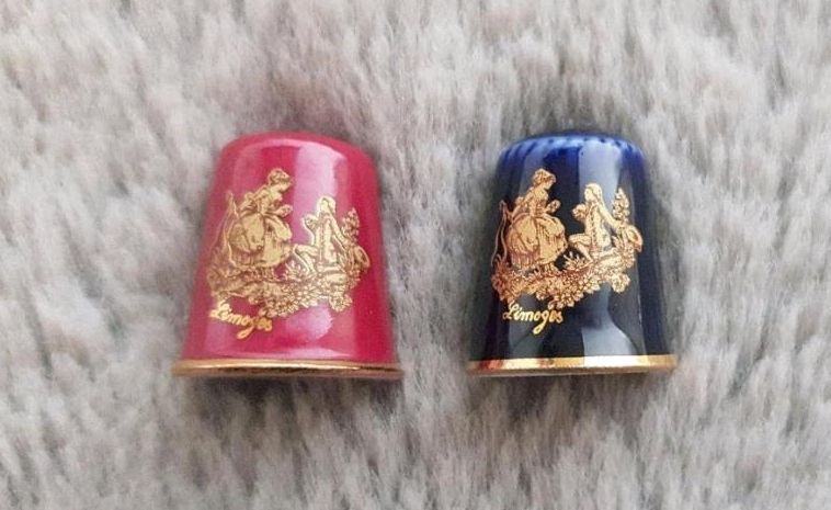 Fingerhüte Sammlung Vögel  Reutter Limoges Royal Mosa in Heiligenroth