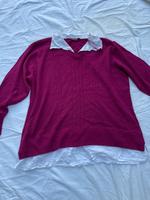 Bordeaux Roter Strickpullover mit Kragen Baden-Württemberg - Giengen an der Brenz Vorschau