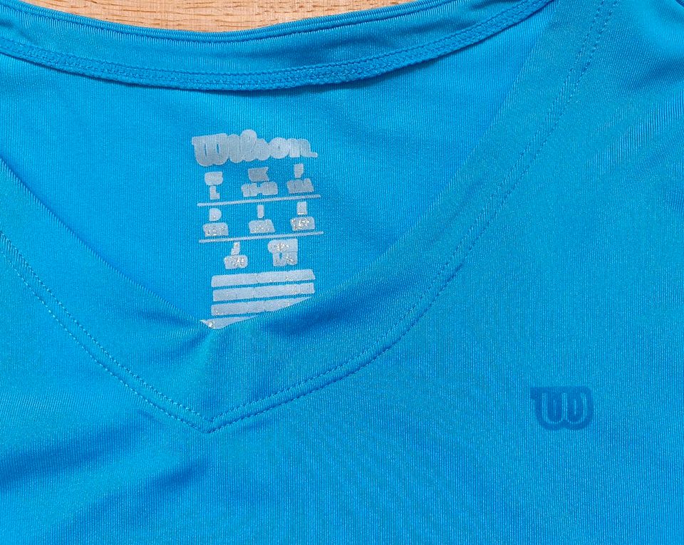 Mädchen Tennis Trikot Shirt Wilson Gr. 152 türkis in Reutlingen