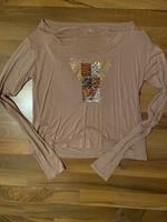 GUESS Damen Longsleeve Pulli Shirt Strass gold nude S NEU Hessen - Rodgau Vorschau