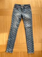 Vintage Fishbone Jeans blau mit Sternen XS Baden-Württemberg - Korntal-Münchingen Vorschau