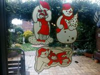 3 Fensterbilder, Folie mit Goldflitter, Schneeman, Weihnachten Münster (Westfalen) - Nienberge Vorschau