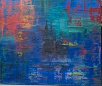 Gemälde Acryl auf Leinwand impressionistisch Kölner Dom Bonn - Tannenbusch Vorschau