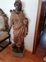 Antik Geschnitzte Holz Figur Skulptur Eiche  Barock Dame Hessen - Reinheim Vorschau