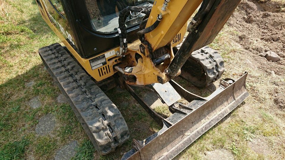 Minibagger CAT 301 8c Bagger Vermietung Lohnspalten Holz Spalten in Hettstedt