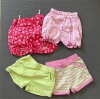 4 kurze Hosen Shorts Mädchen 86 rosa rot grün Niedersachsen - Harpstedt Vorschau