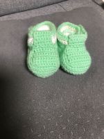 Handgestrickte Babyschuchen in Mint Friedrichshain-Kreuzberg - Kreuzberg Vorschau