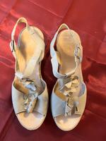 Sandalen riecker gr 39/5 beige mit Druckknopf abs 4,5 cm Baden-Württemberg - Urbach Vorschau