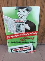 Toto Fritze Blechschild 50er Jahre Selten Rarität Lotto F Niedersachsen - Wathlingen Vorschau