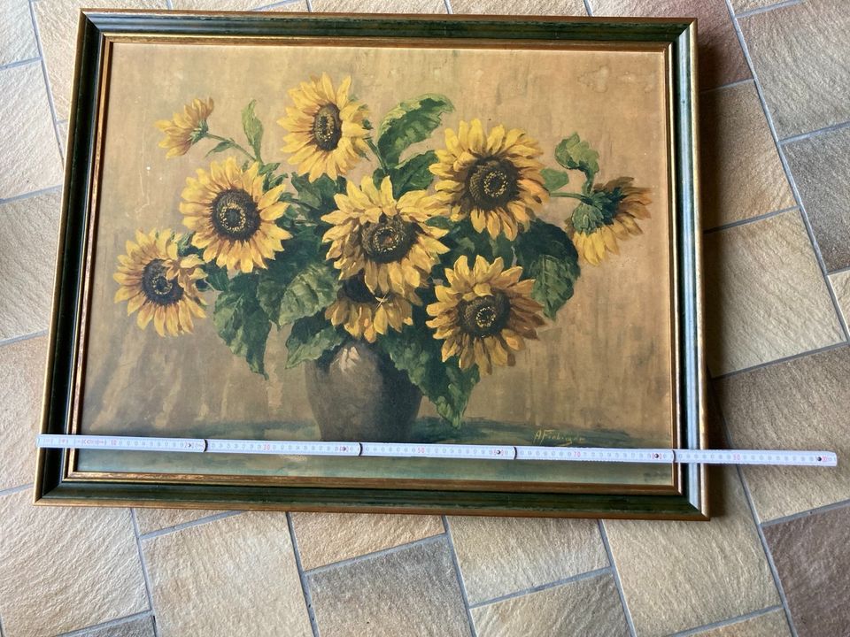 Bild, Sonnenblumen, Kunst, Antik in Lengerich