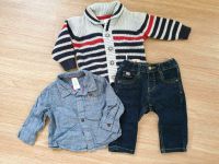 Jeans Outfit/Set mit Hemd und Strickjacke maritim Brandenburg - Eggersdorf Vorschau