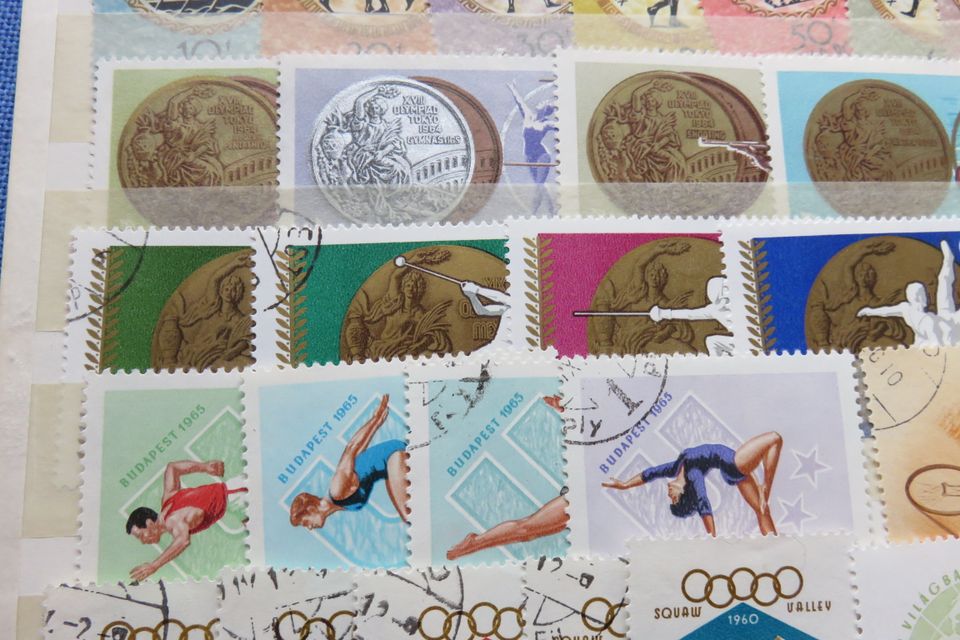 Briefmarken  Konvolut  Sport  Olympiade Ungarn in Eging am See