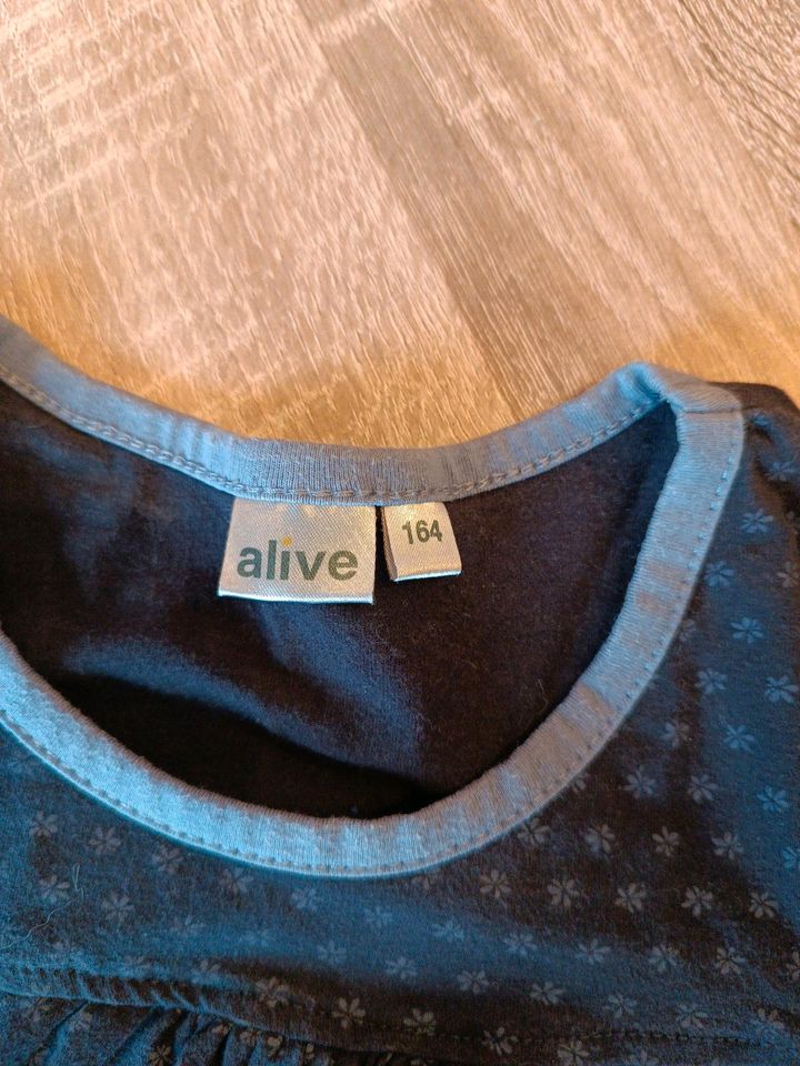 Blaues Langarm Shirt von Alive in 164 in Tacherting