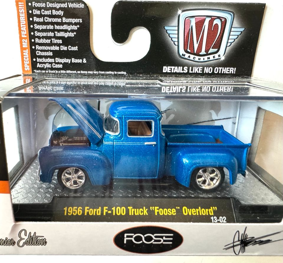 M2 1956 Ford F 100 Truck Foose Overlord 1:64 in Dortmund