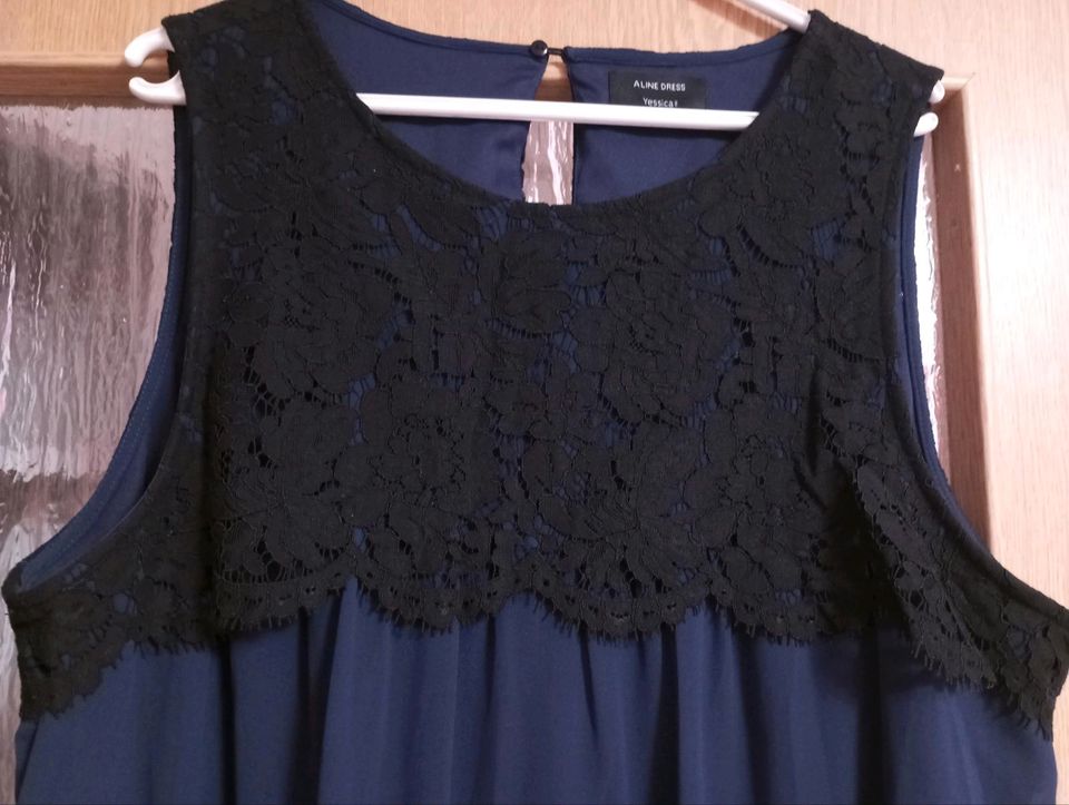 Schönes Sommerkleid Aline Dress yessica schwarz dunkelblau xl 42 in Mössingen