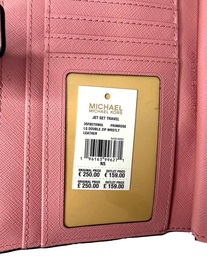 Michael Kors MK Jet Set Travel Portmonee Geldbörse Rosa Rose NEU in Reiskirchen