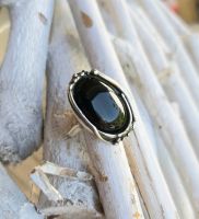 Vintage ! Jugendstil Artnoveau Ring Silberring Onyx 925 Silber Thüringen - Rudolstadt Vorschau