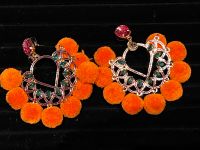 Ohrringe Schmuck Statement Boho Vintage Ohrschmuck orange gipsy Nordrhein-Westfalen - Lünen Vorschau