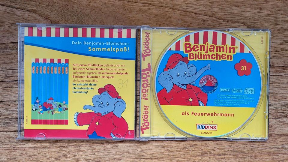 Benjamin Blümchen CD Hörspiel Nr. 31 als Feuerwehrmann in Langenargen