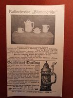 Gambrinus Bierkrug - Jaeger-Versand Leipzig Anzeige Katalog 1911 Baden-Württemberg - Leonberg Vorschau
