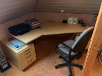 Schreibtisch, Bürotisch, Ecktisch, Rollcontainer, guter Zustand Niedersachsen - Weener Vorschau
