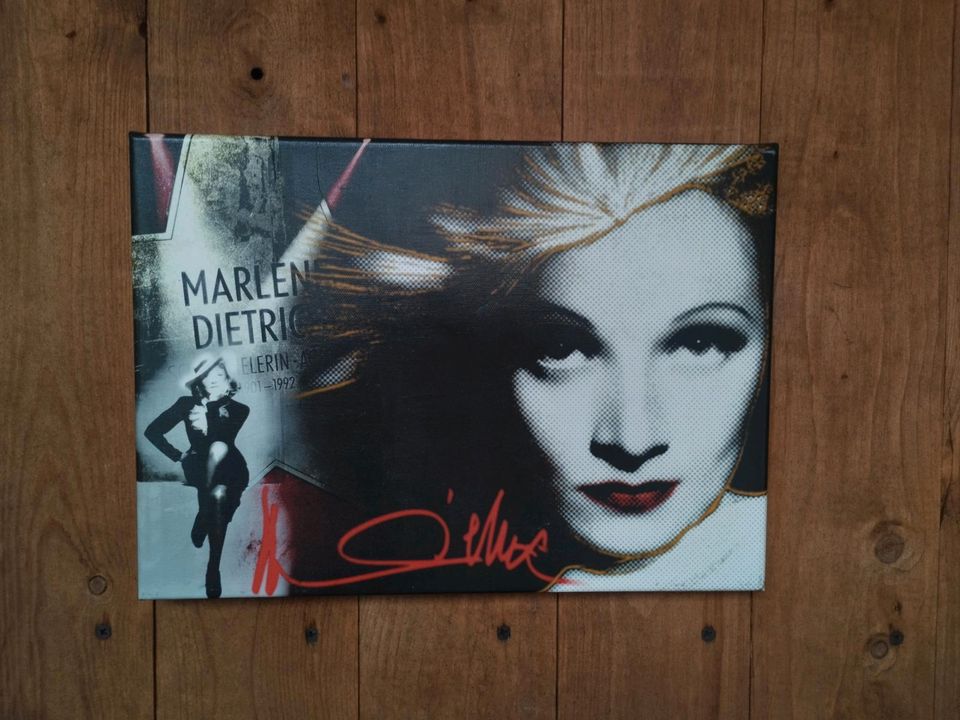 Marlene Dietrich Leinwand Wandbild 35x25cm in Iserlohn