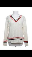 Cricket polo tennis pullover cable knit Weiss Sachsen - Riesa Vorschau