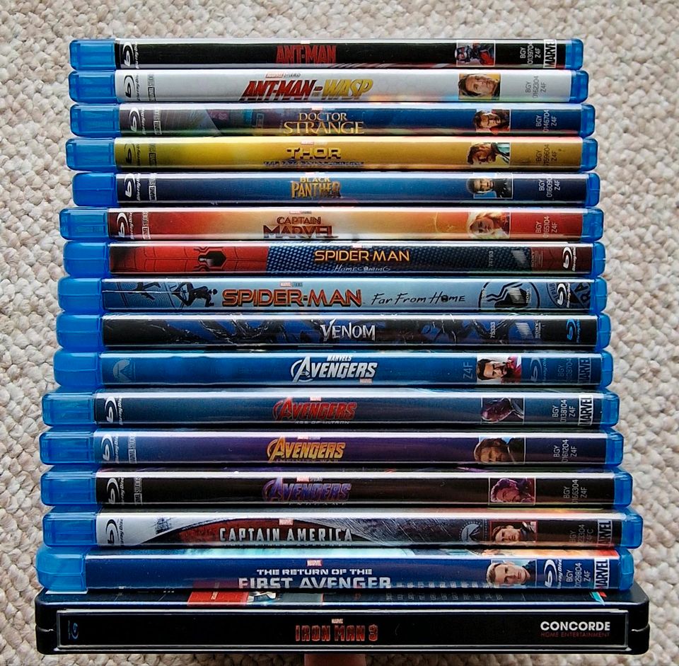 BLU-RAY MARVEL , AVENGERS , SPIDERMAN , FILME , BLUE-RAY in Jena