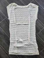 Strickkleid, Longshirt, Kleid - weiß, kurzärmlig, Häkel Gr. XL Brandenburg - Havelaue Vorschau