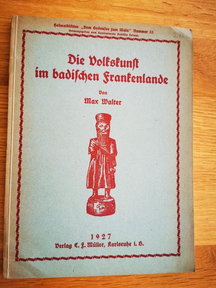 Heimatblätter 1927 Antiquariat Volkszunft badischen Frankenlande in Ramstein-Miesenbach