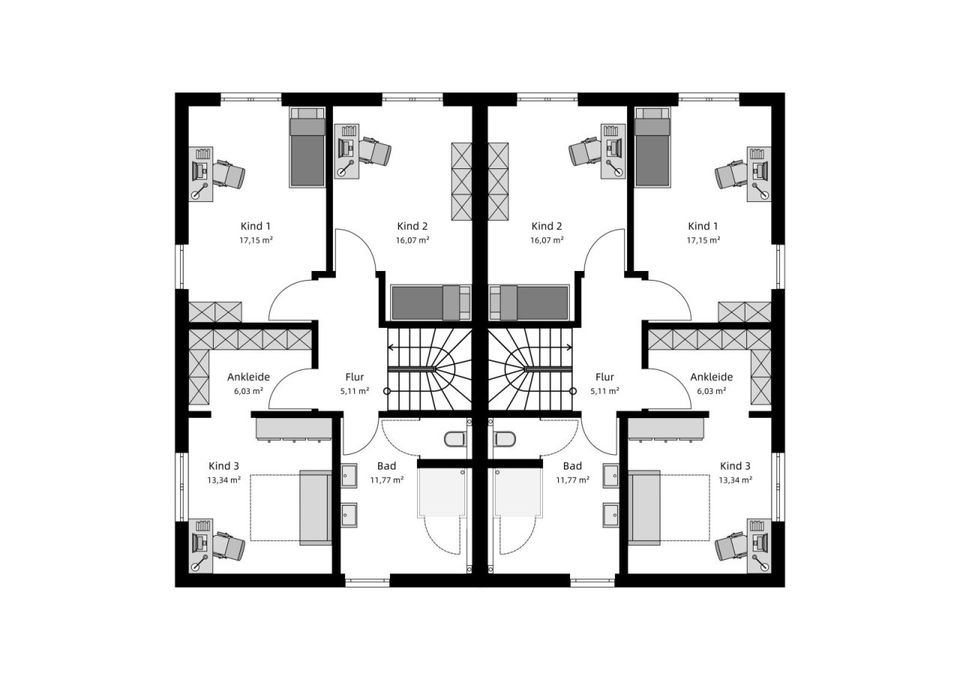 exklusive Doppelhaushälfte  inkl. Grundstück in 34119 Kassel OT Jungfernkopf in Kassel