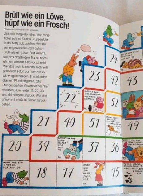 Kinderbuch mit Gesellschafts-Spielen / Würfelspiele / Urlaub in Oelde
