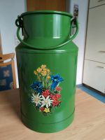 Milchkanne grün mit Blumenmotiv Niedersachsen - Apen Vorschau