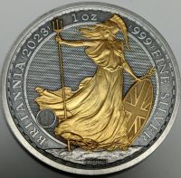 Silbermünze 1 oz Britannia 2024 Charles 999 Silber Antik Gilded Niedersachsen - Fürstenau Vorschau