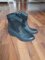 GRACELAND Stiefeletten schwarz mit Pailletten Größe 38 Berlin - Zehlendorf Vorschau
