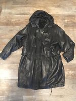 Trapez Damen Echtleder Mantel Vintage  40 schwarz Bayern - Stöttwang Vorschau