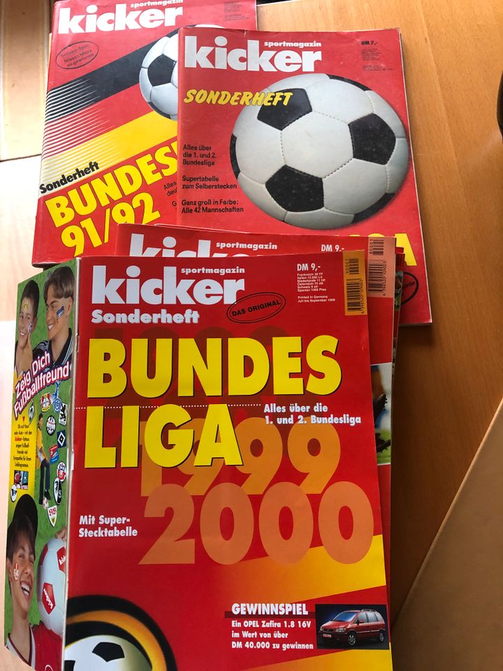 Kicker Sonderhefte von 1991/92 bis 1999/2000 (Preis je Heft) in Nettetal